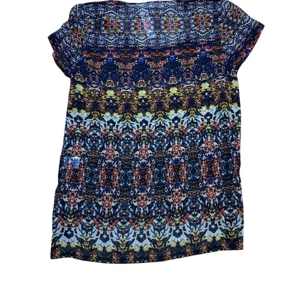 👚 Lamade Multicolor Scoop Neck Tunic Top NWT Small 👚 - Picture 3 of 3